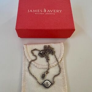 James Avery Memoir Initial Necklace S